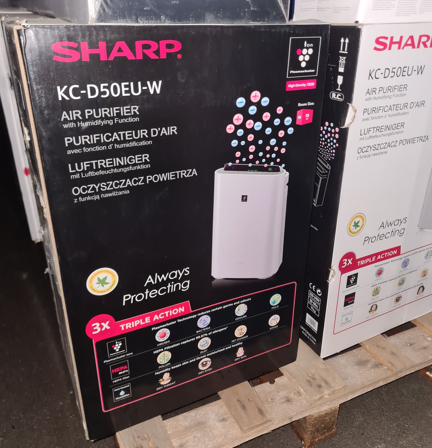 SHARP PURIFICATORE D'ARIA KC-D50EU-W -