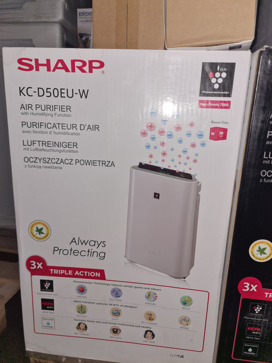 SHARP PURIFICATORE D'ARIA KC-D50EU-W -