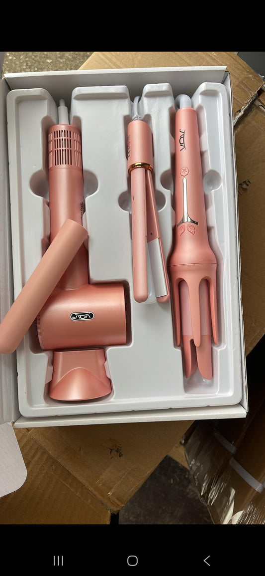 SET ROSA / PINK HAIR CURLER - DRYER SET - VOV -