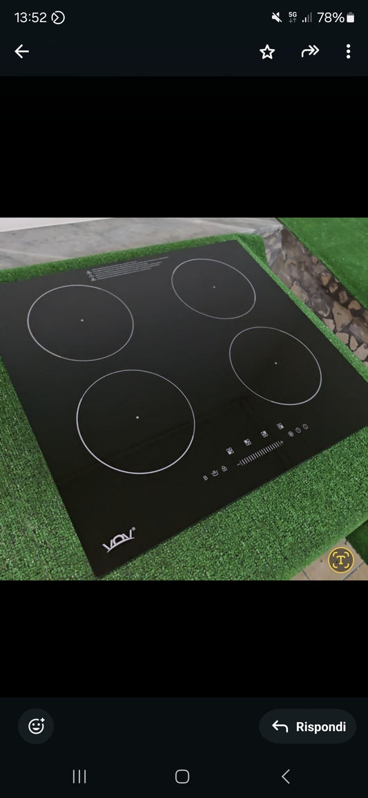 INDUZIONE 60 CM NERO VOV