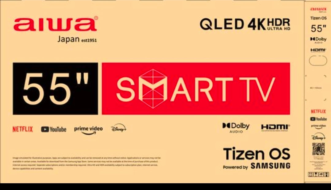 SMART TV 55 POLLICI AIWA QLED 4K TIZEN SAMSUNG